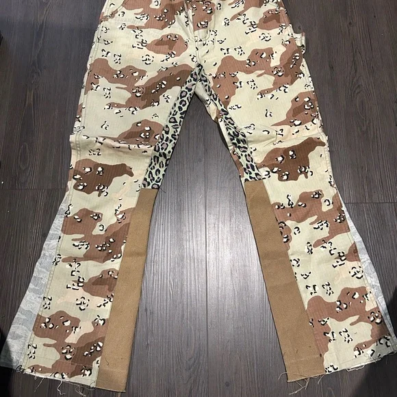 Camouflage Patchwork Pants